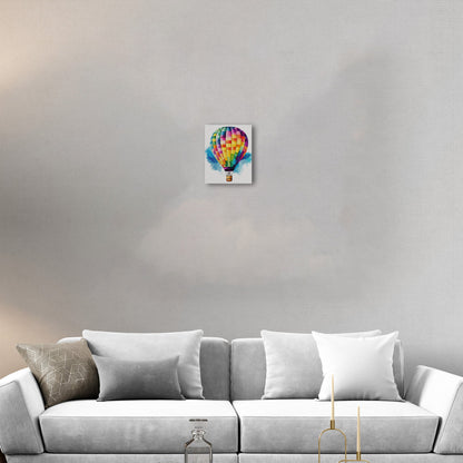 Hot Air Balloon Watercolor for Child's Room - Adventure Awaits