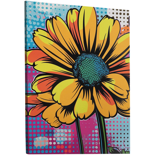 Vibrant Floral Pop Art -  Whimsical Floral Delight