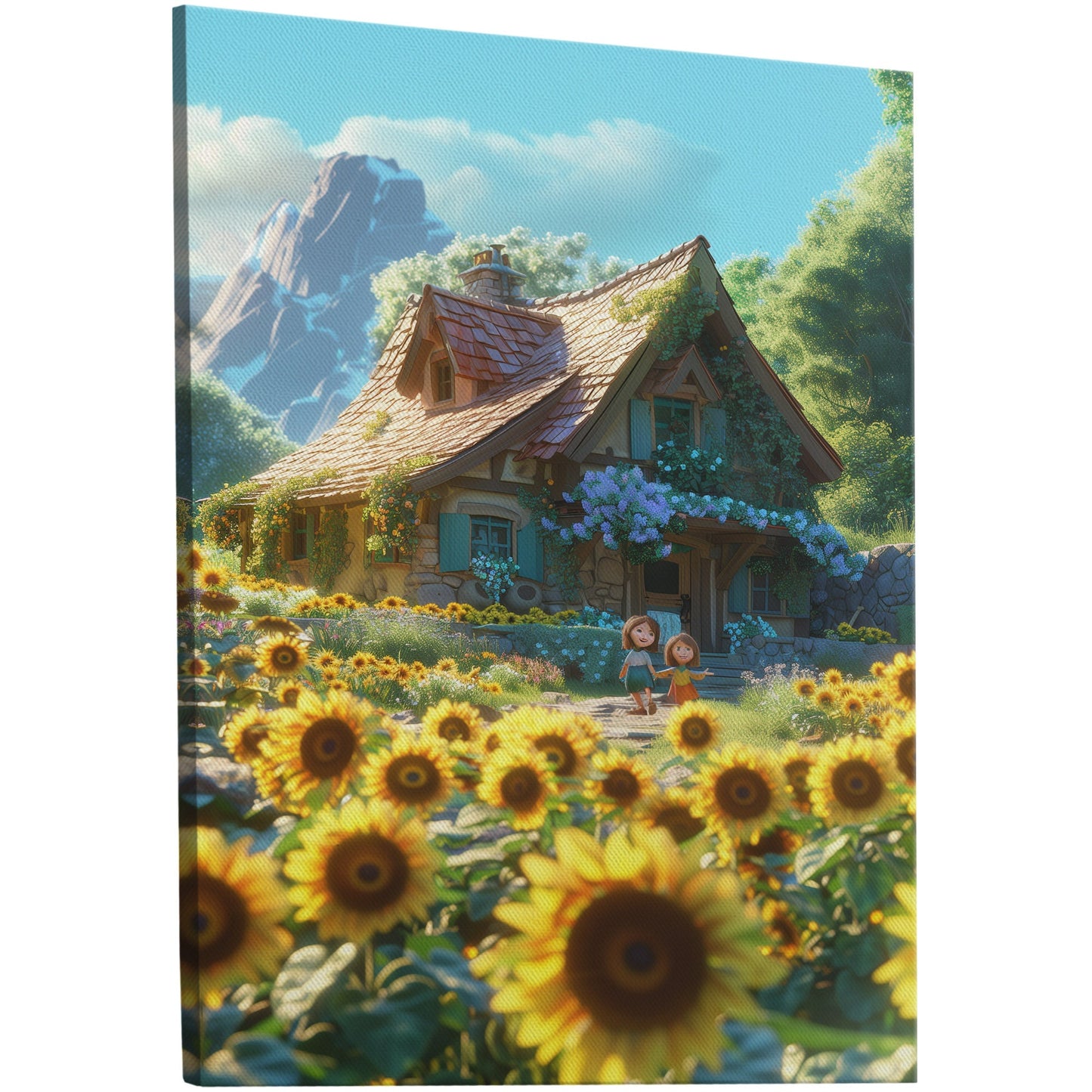 Enchanting fairytale scene wall art - Dreamland Wonder