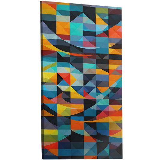 Abstract geometric pattern with vibrant colors - Infinite Possibilities