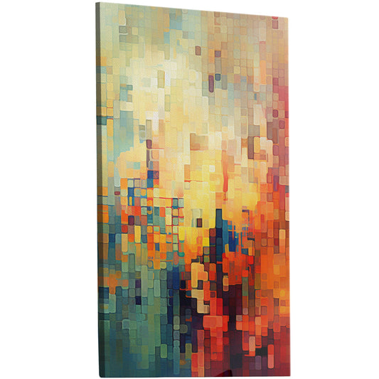 Pixelated mosaic retro abstract patterned geometric - Mesmerizing Modern Elegance