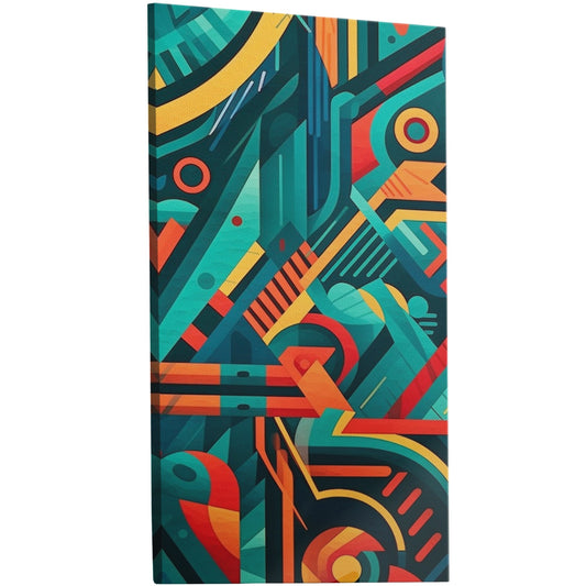 Bold graphic pattern wall art inspired by modern design - Vibrant Abstraction