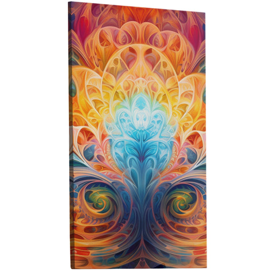 Mesmerizing fractal wall art with intricate patterns and vibrant colors. Handmade with love