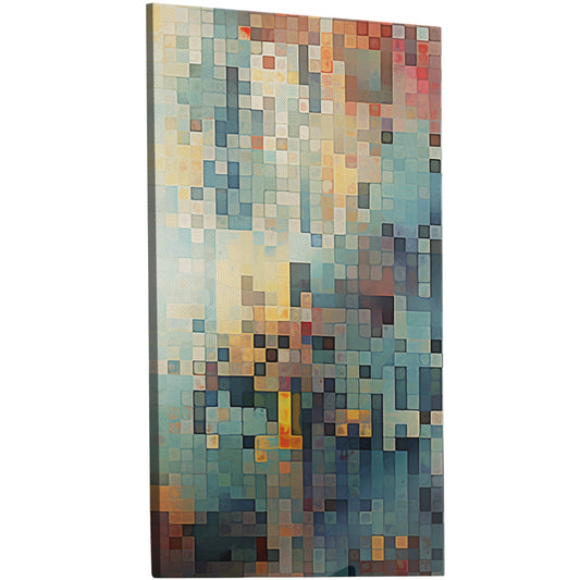 Stunning Pixelated Mosaic Wall Art - Retro-inspired design & vibrant colors to elevate any space. Handmade on high-quality materials for lasting beauty.