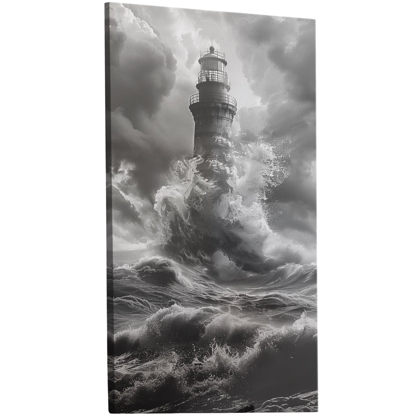 Highly detailed lighthouse wall art - Serene Coastal Dream