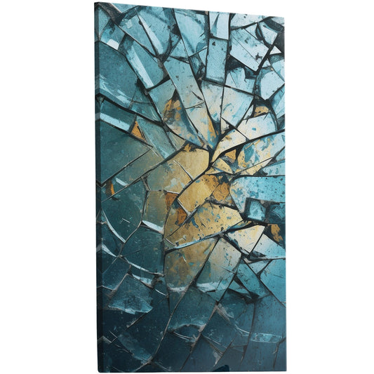 Unique and captivating shattered glass art - Enigmatic Reflections