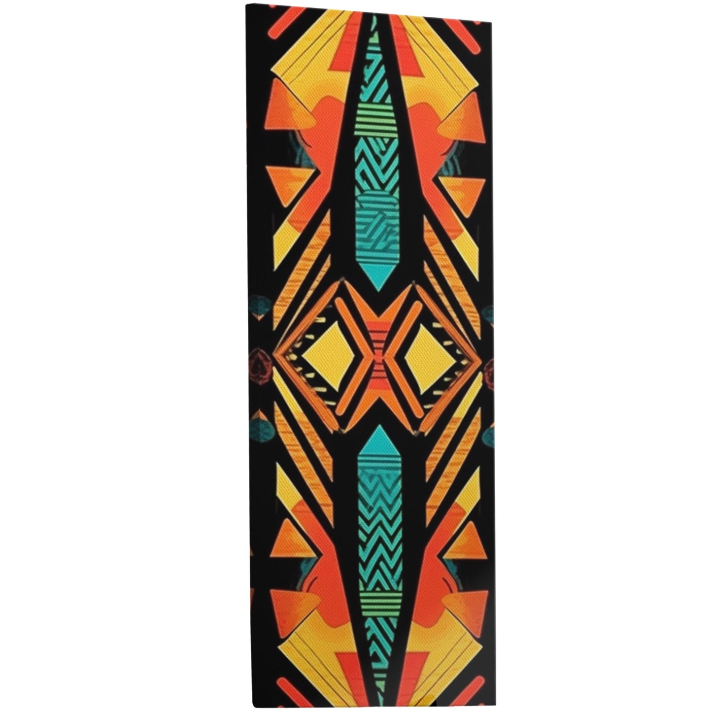 Tribal African Symmetrical Abstract Painting - Tribal Rhythms: Modern Color Explosion