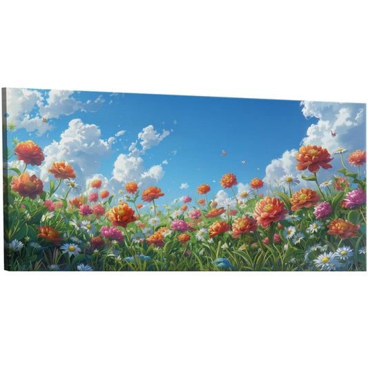 Vibrant, nature-inspired wall art - Enlivening Spring Garden