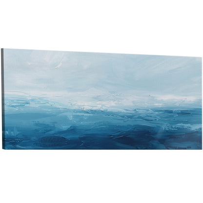 Abstract blue ocean brush strokes - Enigma