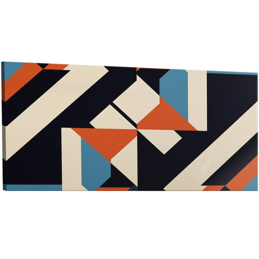 Stunning geometric abstract wall art with bold lines & vibrant colors. Handmade with love