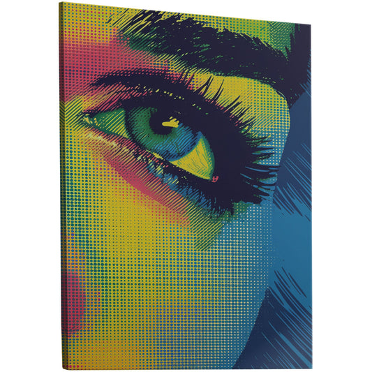 Halftone print wall art blending vintage charm and modern style on high-quality materials in a range of sizes for any space.