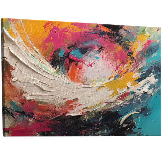 Abstract expressionist art with vibrant colors - The Energy of Creation