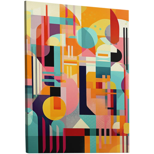 Exquisite handmade wall art with bold geometric pattern