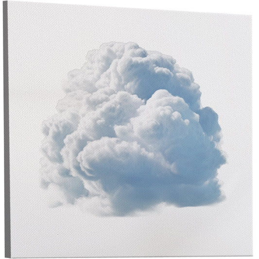 Soft and dreamy cloud wall art capturing the essence of fluffy clouds against a serene sky backdrop. Handmade with love