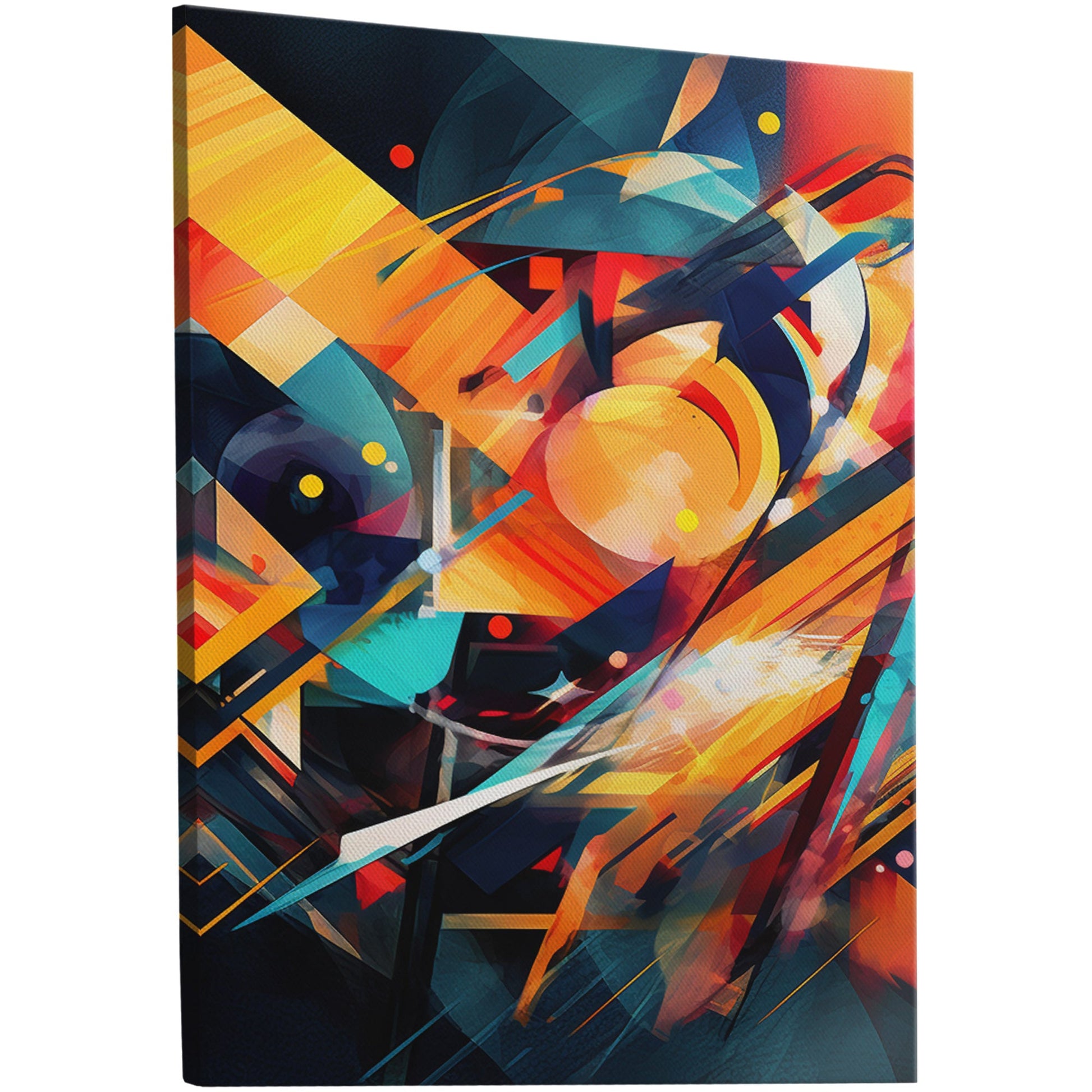 Striking abstract wall art inspired by AI generator