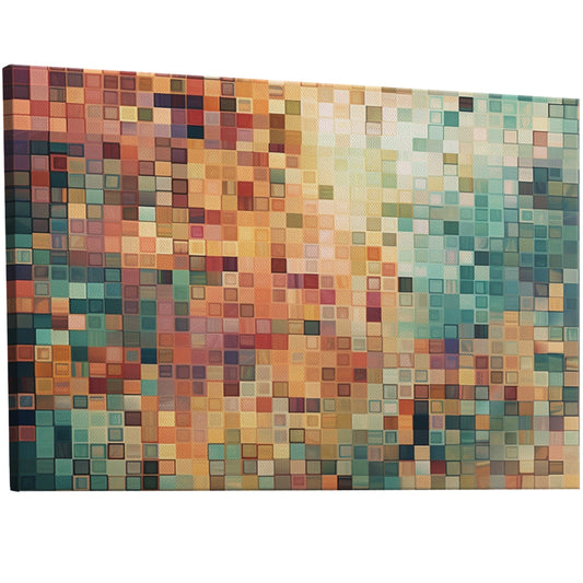 Elevate your space with mesmerizing pixelated mosaic wall art