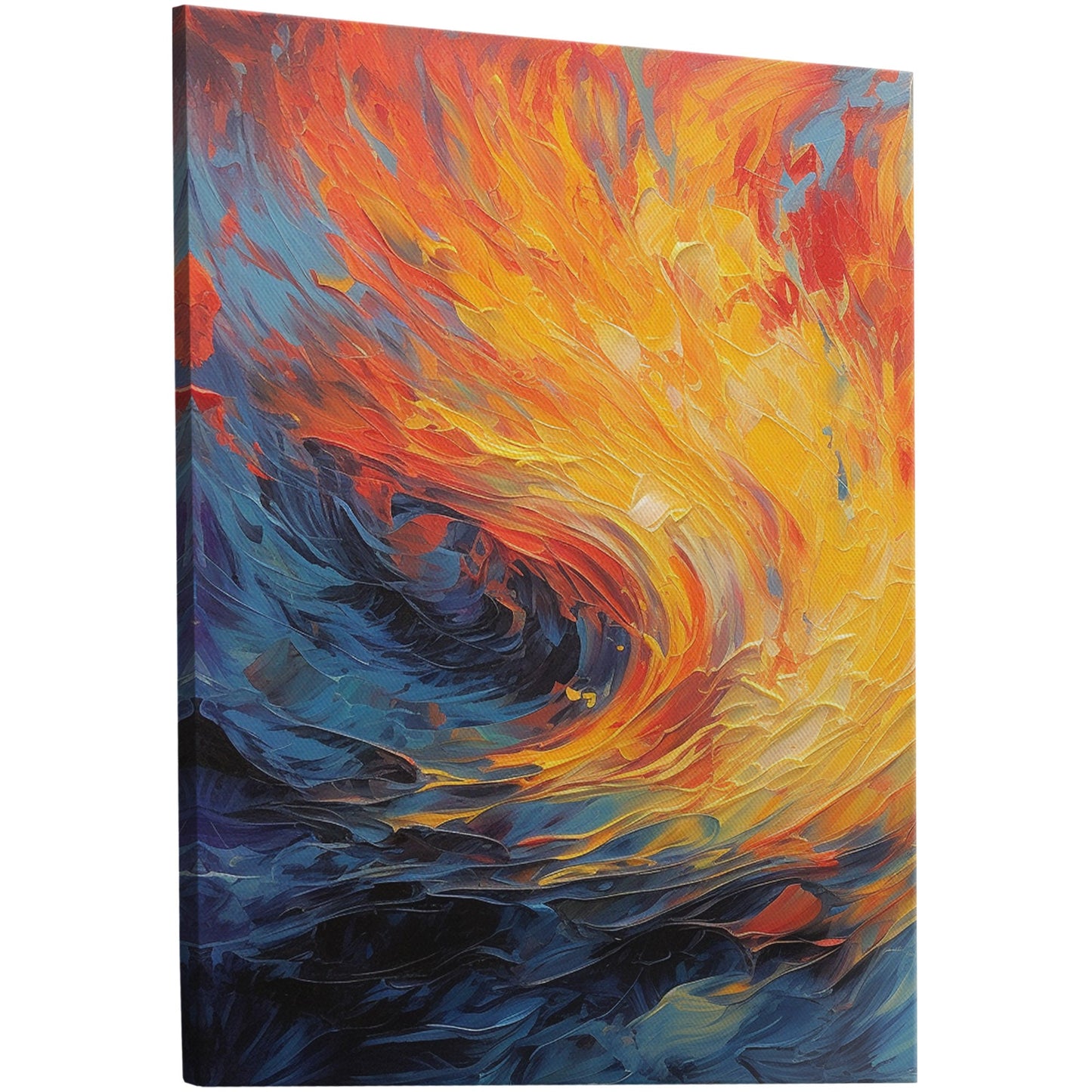 Fiery abstract art with vibrant flames - Inferno Revived