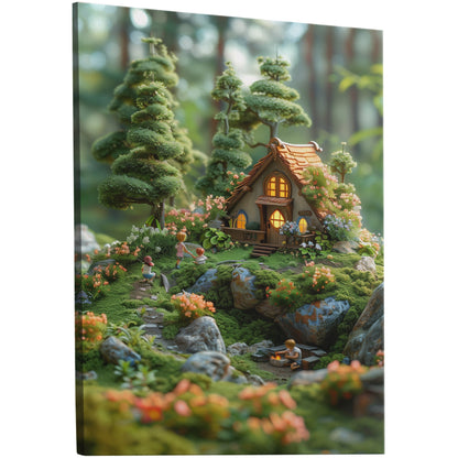 Enchanted Forest cottage 3D render - Dreamscape Woods