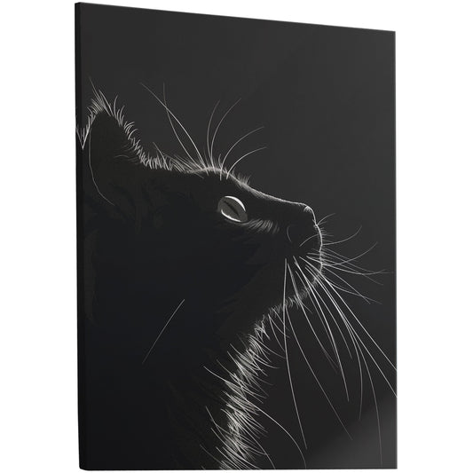 Minimalistic Cat Wall Art - Enchanting Elegance