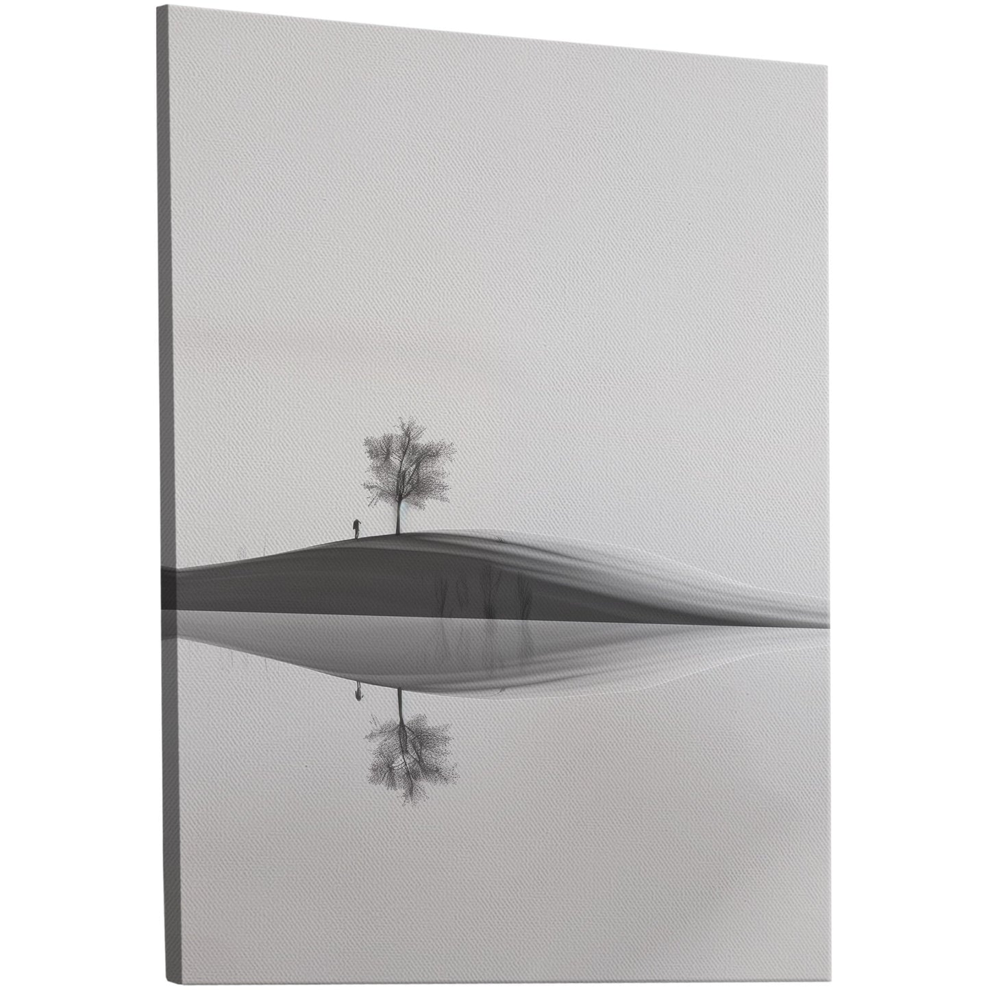 Soft minimalistic black and white landscapes wall art