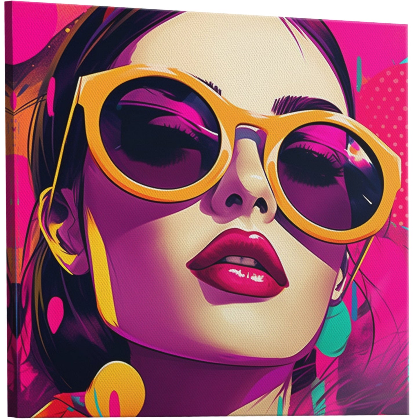 Pop Art Inspired Modern Render Portrait of a Woman - Power Pop: Bold Comic Chic Art