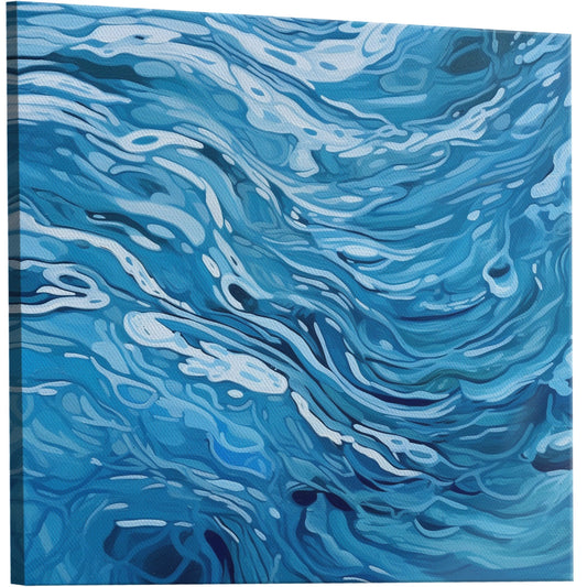 Captivating blue water ripples exude calm - Tranquil Serenity