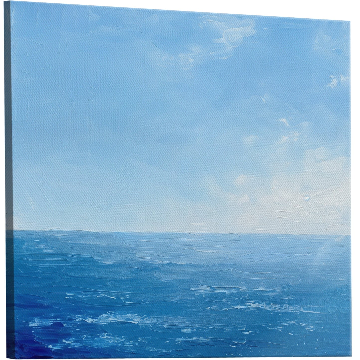 Tranquil ocean and blue skies - Ethereal Horizon