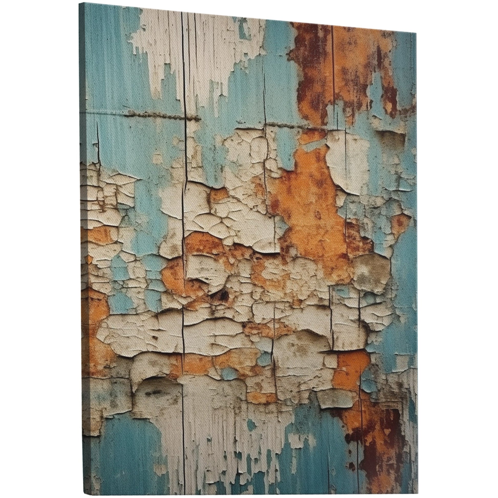 Abstract textured grunge wall art with raw beauty