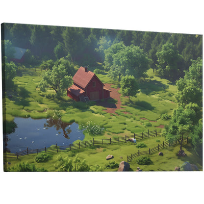 Tranquil farm landscape - Harmony Haven