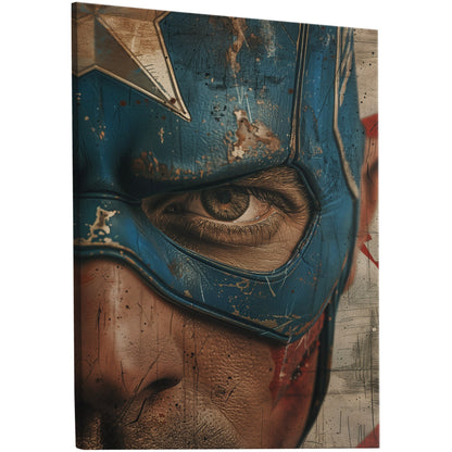 Vintage superhero comic wall art capturing classic charm with a stylized twist. Handmade on fine art paper or canvas in various sizes