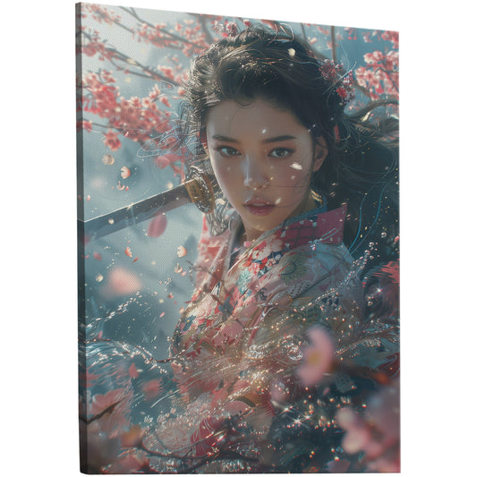 Figurative Portrait - Enchanted Sakura Garden