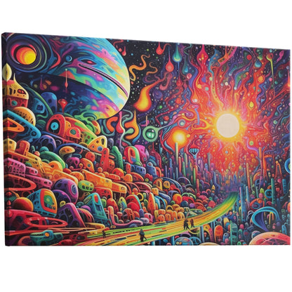 Psychedelic Abstract Surreal Vibrant Multicolor Landscape - Journey in Kodachrome