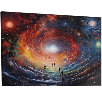 Psychedelic art depicting celestial energy - Vibrant Universe Journey