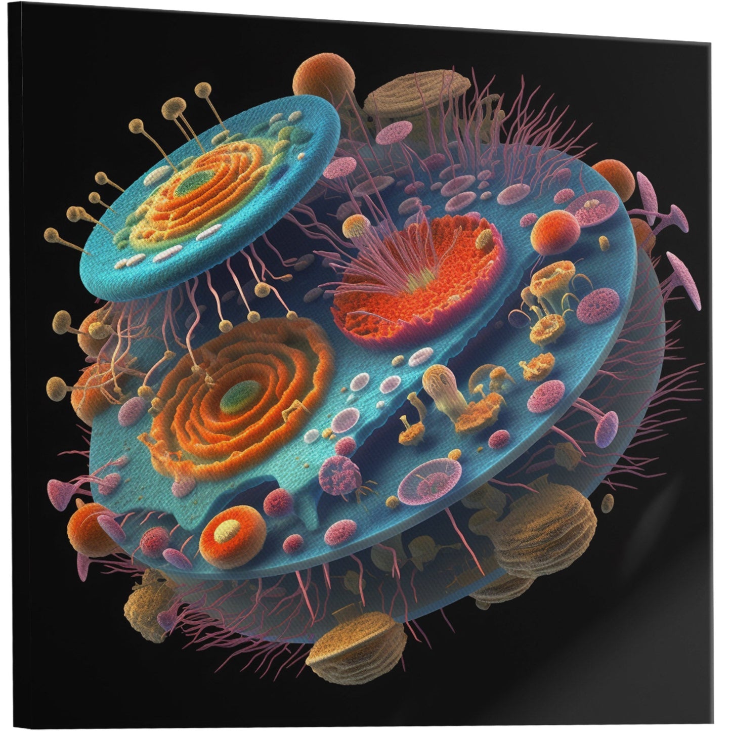 Detailed cell structure diagram - Energetic Biology