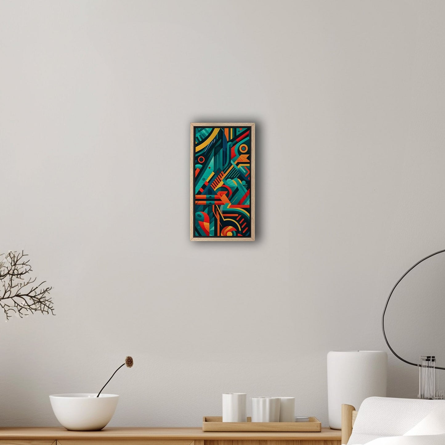 Bold graphic pattern wall art inspired by modern design - Vibrant Abstraction