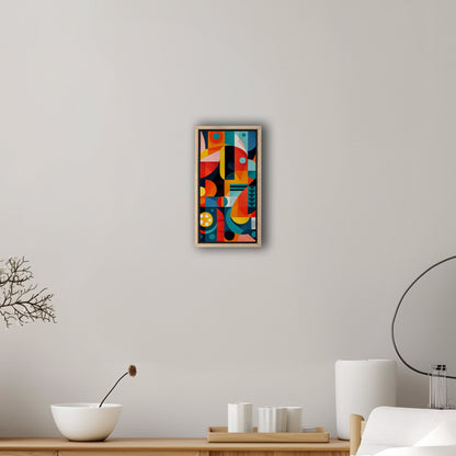 60's Era Modern Geometric Abstract Art - Vivid Prism