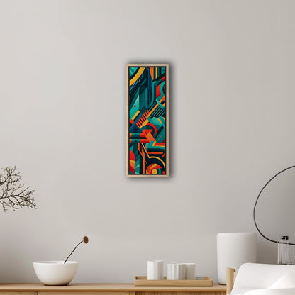 Bold graphic pattern wall art inspired by modern design - Vibrant Abstraction