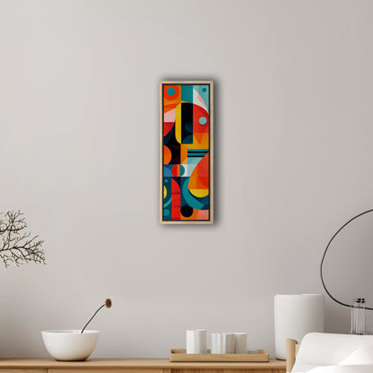 60's Era Modern Geometric Abstract Art - Vivid Prism