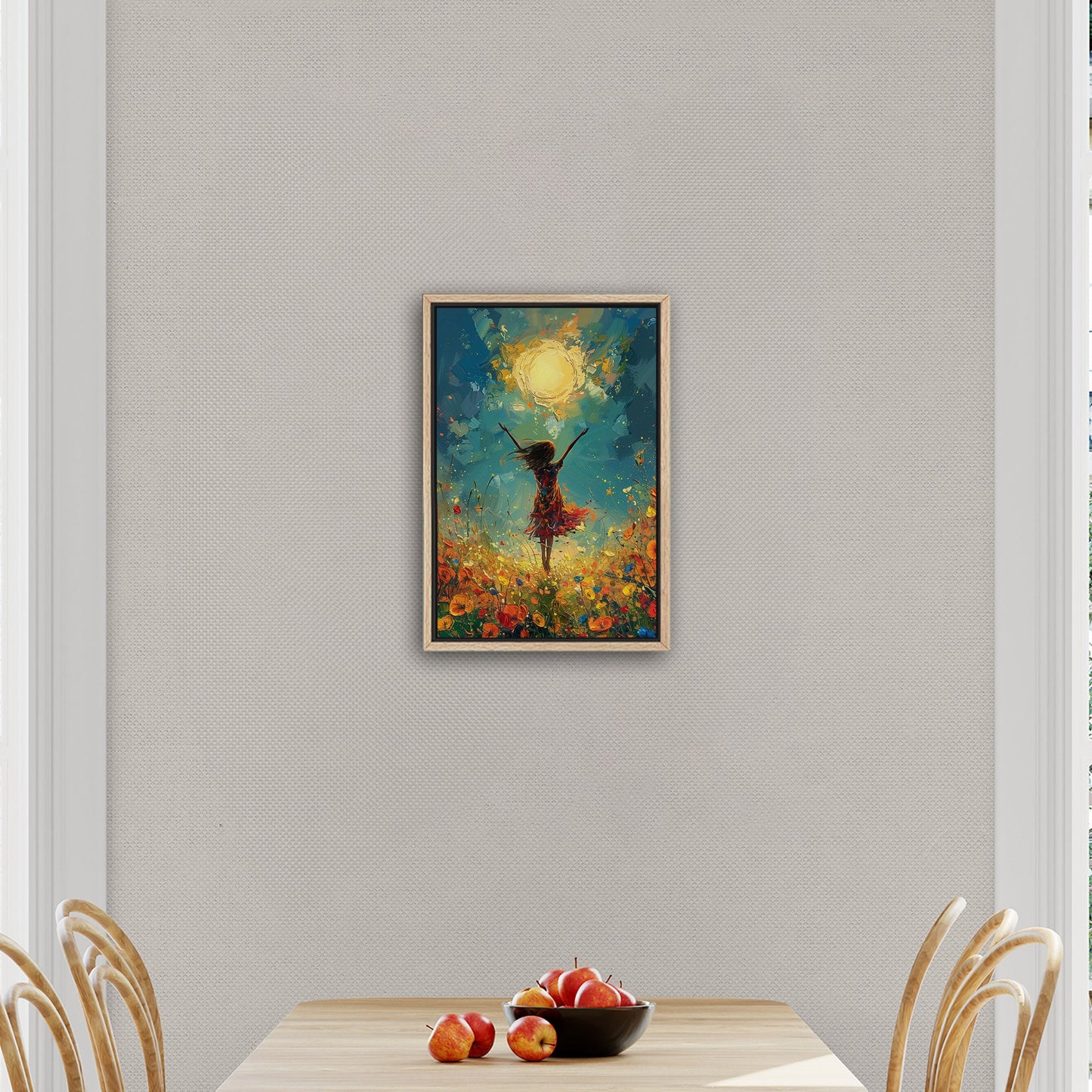 Vibrant, uplifting, energetic art for a lively Living Room - Joyful Dance