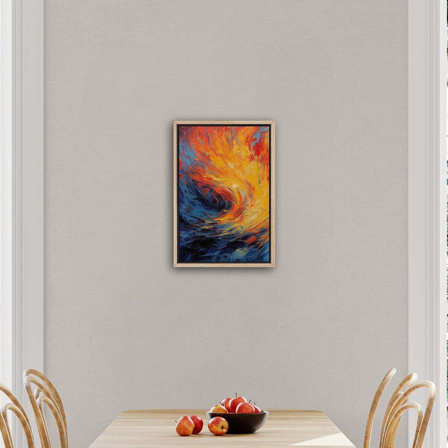 Fiery abstract art with vibrant flames - Inferno Revived