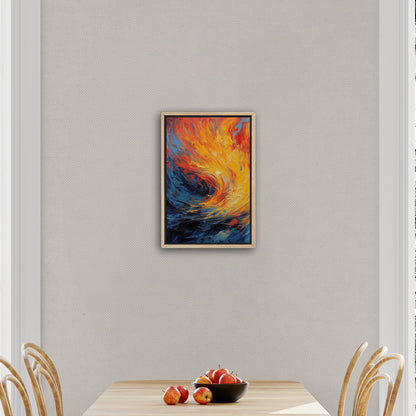 Fiery abstract art with vibrant flames - Inferno Revived