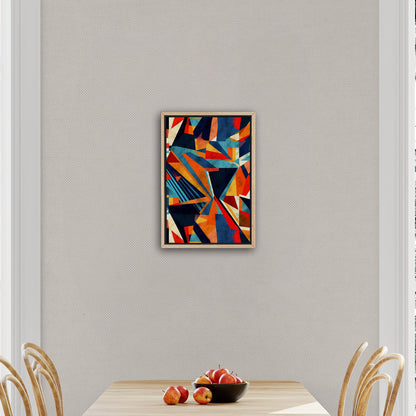 Bold, abstract wall art with geometric shapes and vibrant colors - Transformative Abstraction