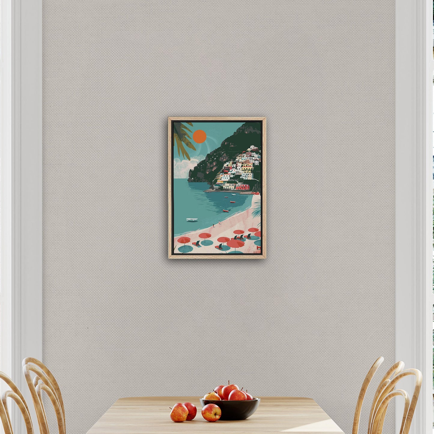 Sunny Amalfi Coast Day Art - Mediterranean Tranquility