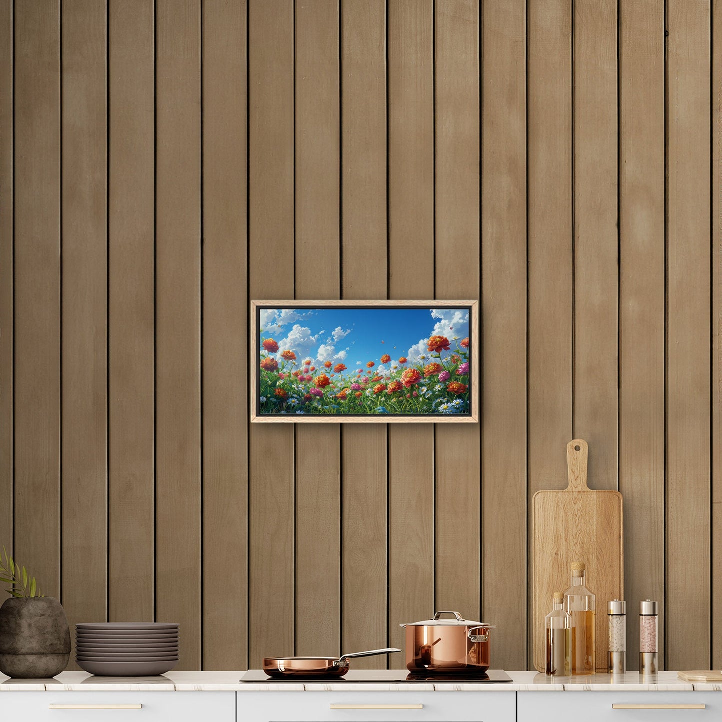 Vibrant, nature-inspired wall art - Enlivening Spring Garden