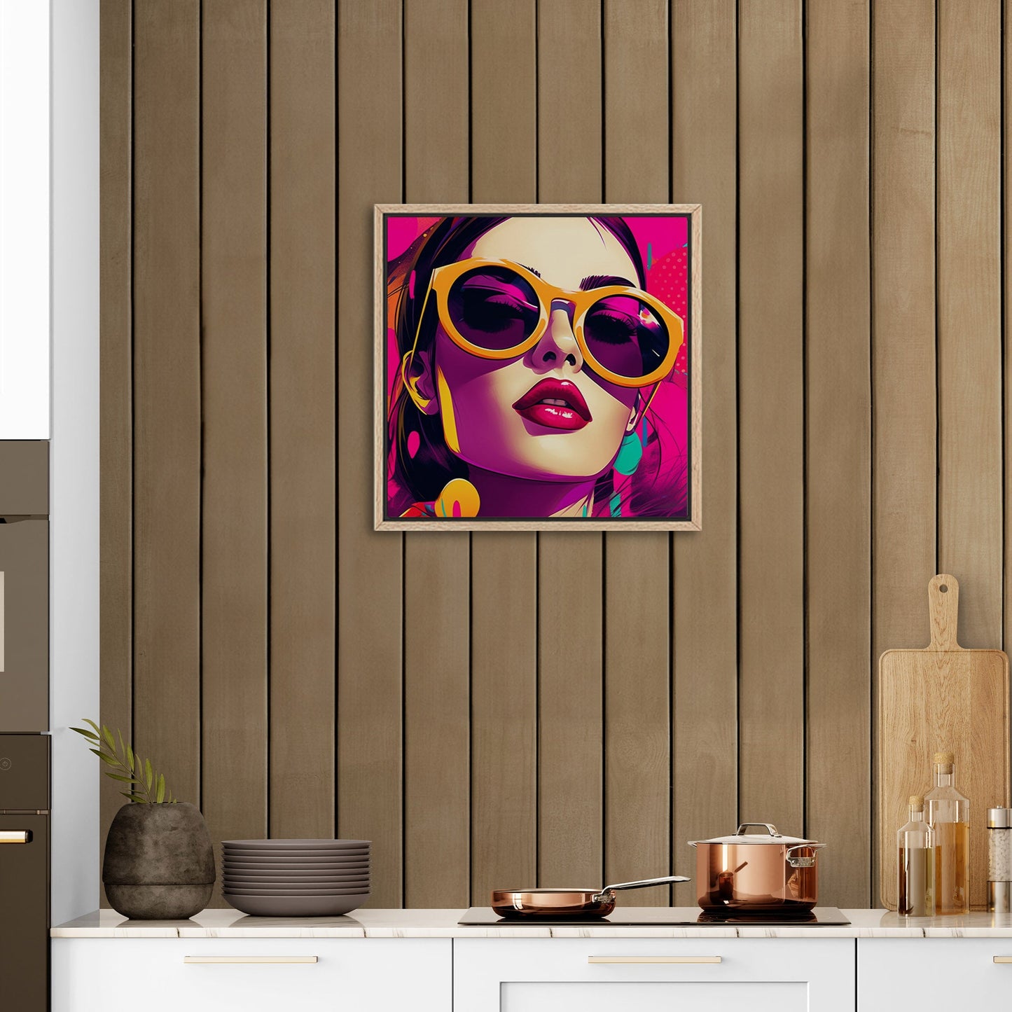 Pop Art Inspired Modern Render Portrait of a Woman - Power Pop: Bold Comic Chic Art