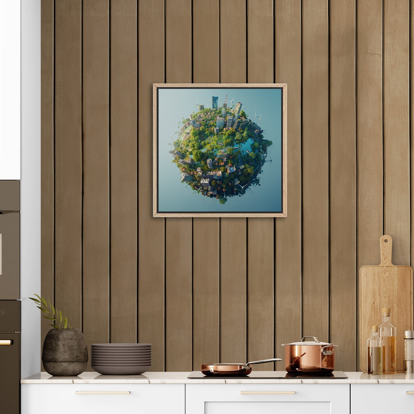 Enhance any room with Earth's view - Ethereal Exploration