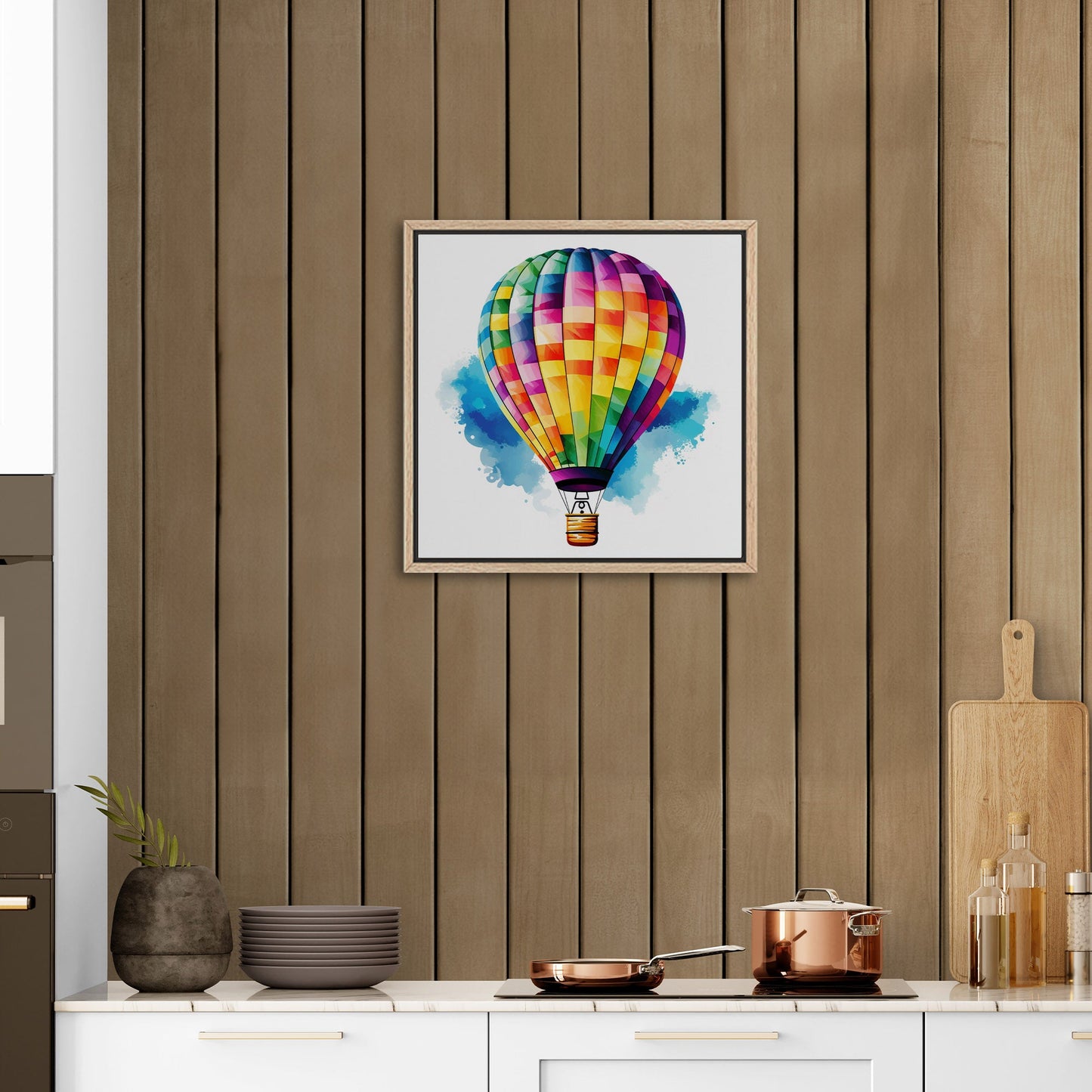 Hot Air Balloon Watercolor for Child's Room - Adventure Awaits