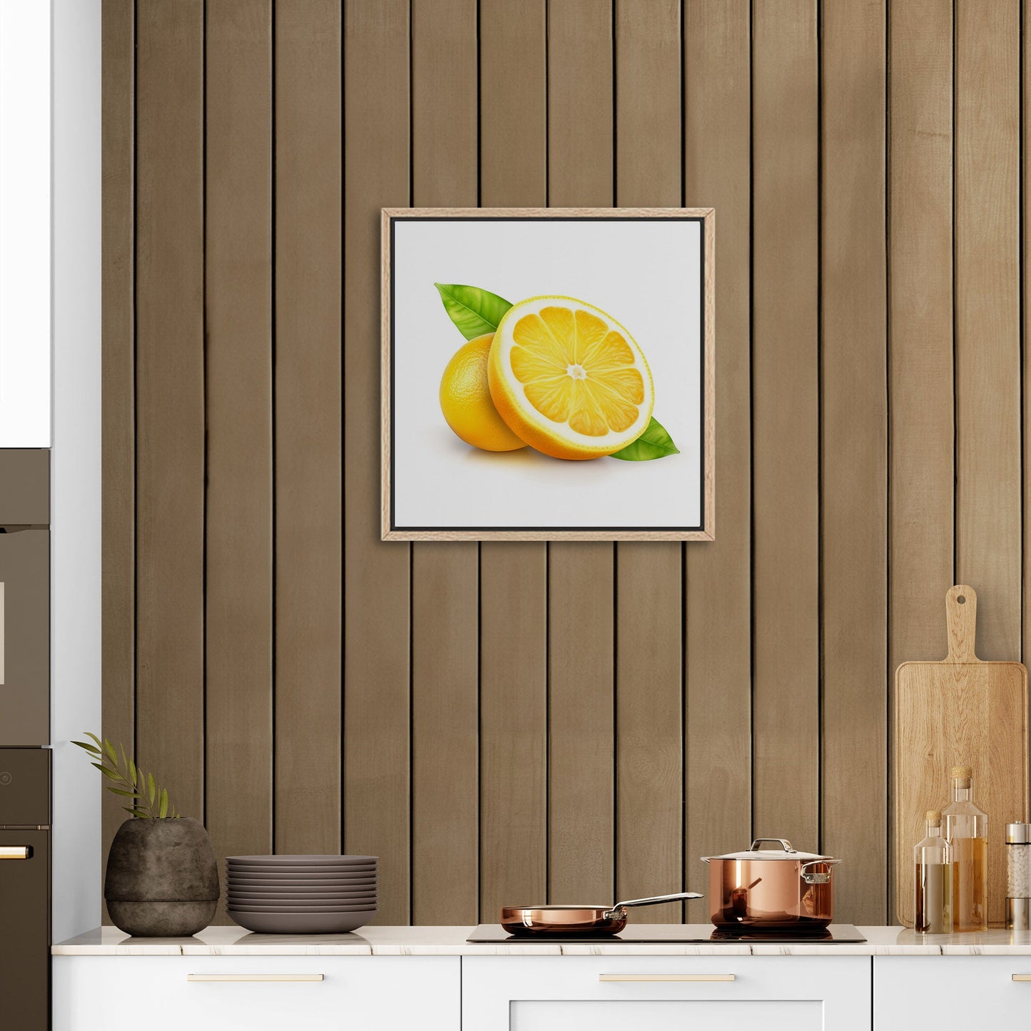 Still Life of Cut Open Lemon on White Background - Sour Citrus Summer Delight