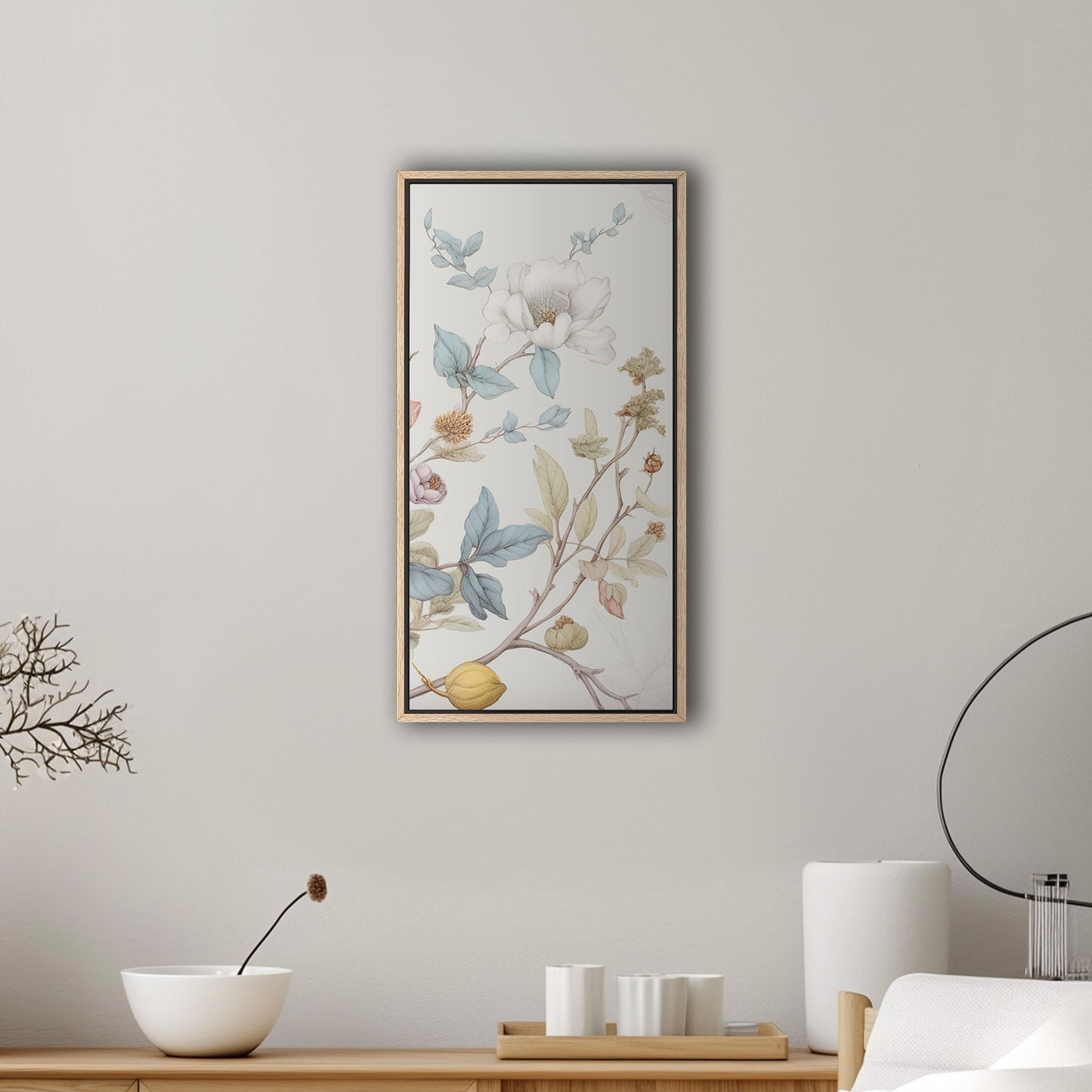 Botanical flower pastel watercolor - Dreamy Botanical Elegance