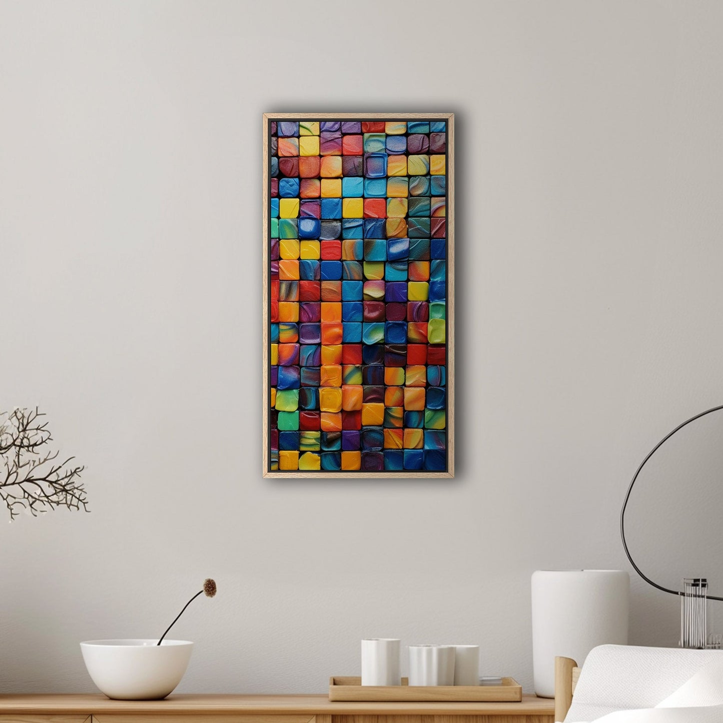 Mosaic Abstract Photorealistic Geometric Shapes - Mosaic Melody